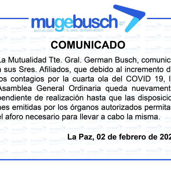 COMUNICADO ASAMBLEA 2022 02-02-2022